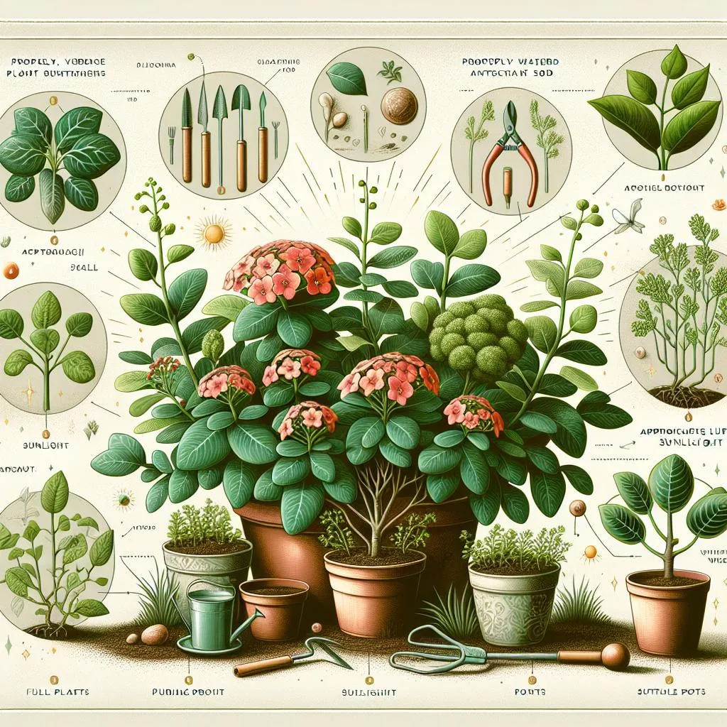 a vintage botanical illustration showing pěstování voskovek with tools, healthy plants, pruning, soil types, and care tips like zálivka, drenážní půda, and prevence problémů.